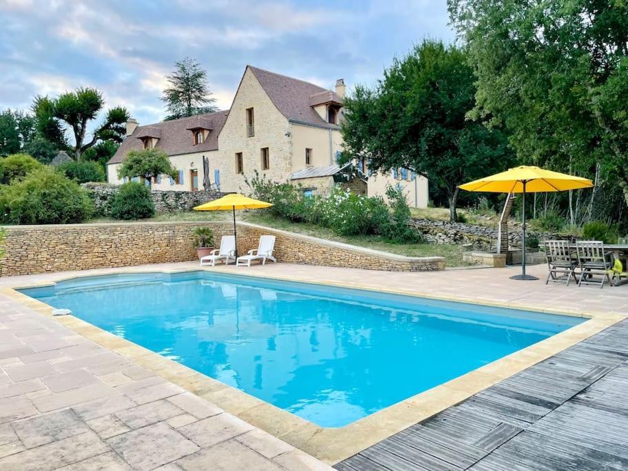 Charming 19Th Century Farmhouse With Pool Vitrac  Luaran gambar