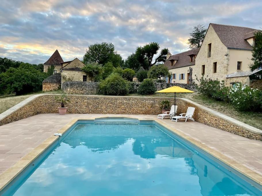 Charming 19Th Century Farmhouse With Pool Vitrac  Luaran gambar